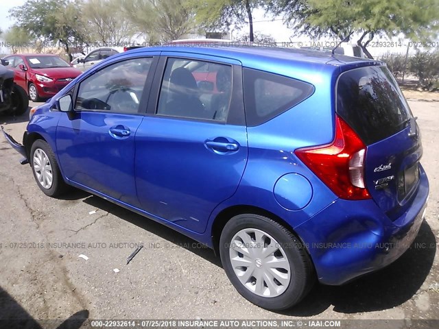 3N1CE2CP8FL413835 - 2015 NISSAN VERSA NOTE S/S PLUS/SV/SL/SR BLUE photo 3