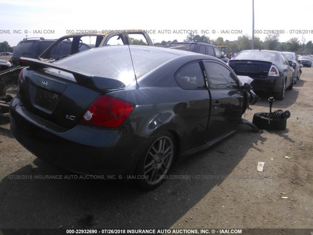 JTKDE177770218371 - 2007 TOYOTA SCION TC ნაცრისფერი ფოტო 4