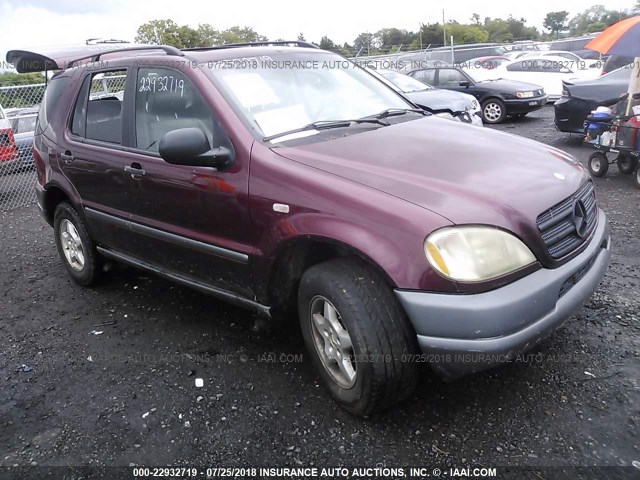 4JGAB54E3WA012899 - 1998 MERCEDES-BENZ ML MAROON photo 1