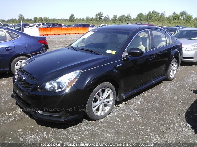 4S3BMBC63D3011636 - 2013 SUBARU LEGACY 2.5I PREMIUM BLACK photo 2