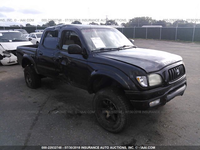5TEHN72N14Z367002 - 2004 TOYOTA TACOMA DOUBLE CAB შავი ფოტო 1