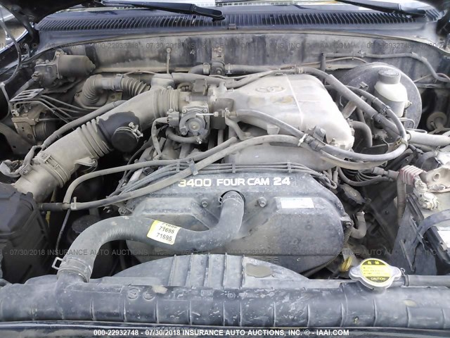 5TEHN72N14Z367002 - 2004 TOYOTA TACOMA DOUBLE CAB შავი ფოტო 10