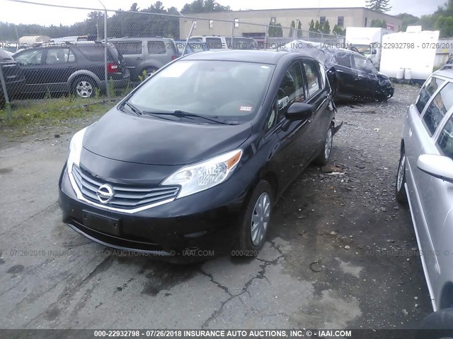 3N1CE2CP4FL383927 - 2015 NISSAN VERSA NOTE S/S PLUS/SV/SL/SR BLACK photo 2