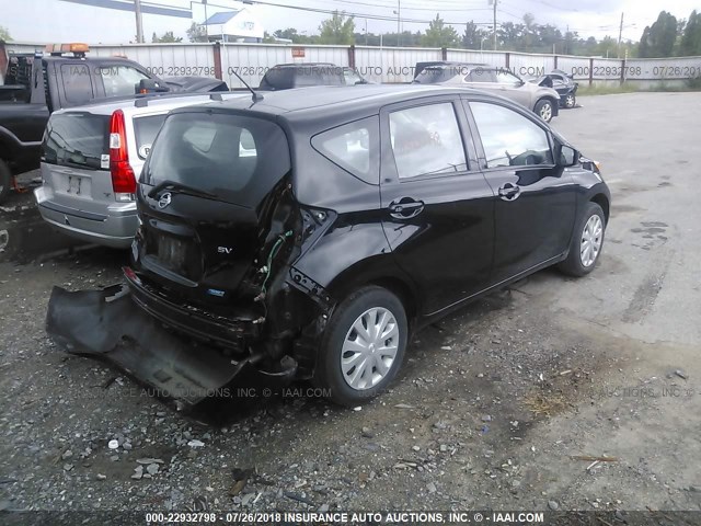 3N1CE2CP4FL383927 - 2015 NISSAN VERSA NOTE S/S PLUS/SV/SL/SR BLACK photo 4