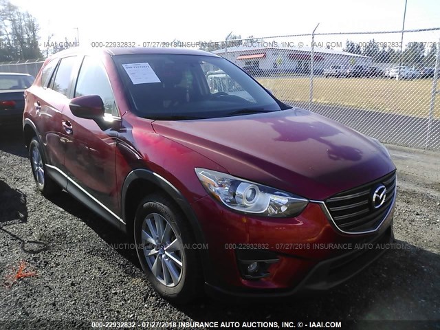 JM3KE2CYXG0632934 - 2016 MAZDA CX-5 TOURING RED photo 1