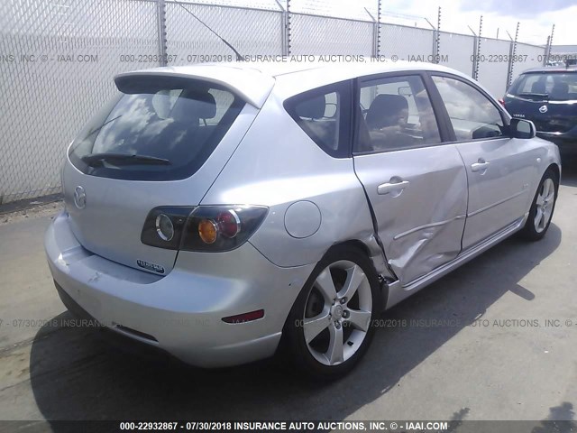 JM1BK143X61498076 - 2006 MAZDA 3 HATCHBACK SILVER photo 6