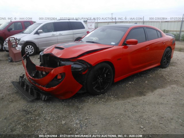 2C3CDXGJ5HH528931 - 2017 DODGE CHARGER R/T 392 ORANGE photo 2