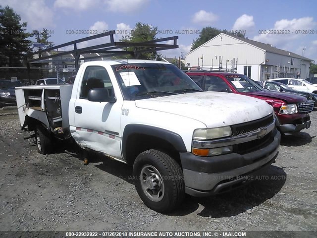 1GBHC24U22E195242 - 2002 CHEVROLET SILVERADO C2500 HEAVY DUTY WHITE photo 1