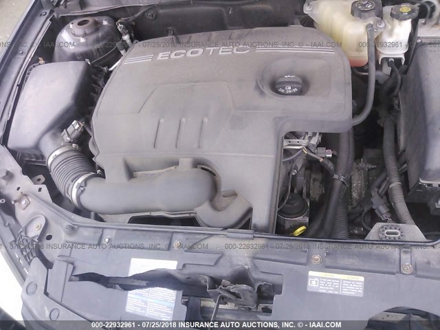 1G2ZF57B984250114 - 2008 PONTIAC G6 VALUE LEADER/BASE BLACK photo 10