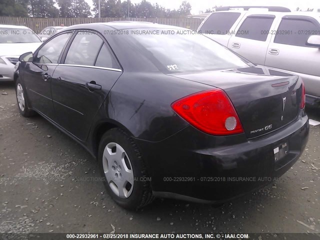 1G2ZF57B984250114 - 2008 PONTIAC G6 VALUE LEADER/BASE BLACK photo 3