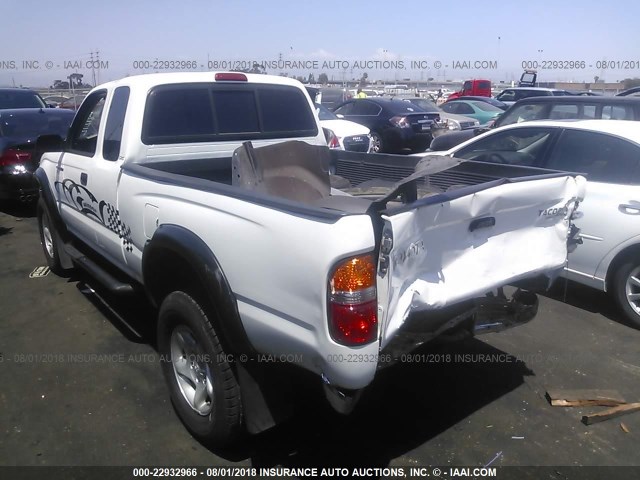 5TESM92N51Z864182 - 2001 TOYOTA TACOMA XTRACAB PRERUNNER 白色 照片 3