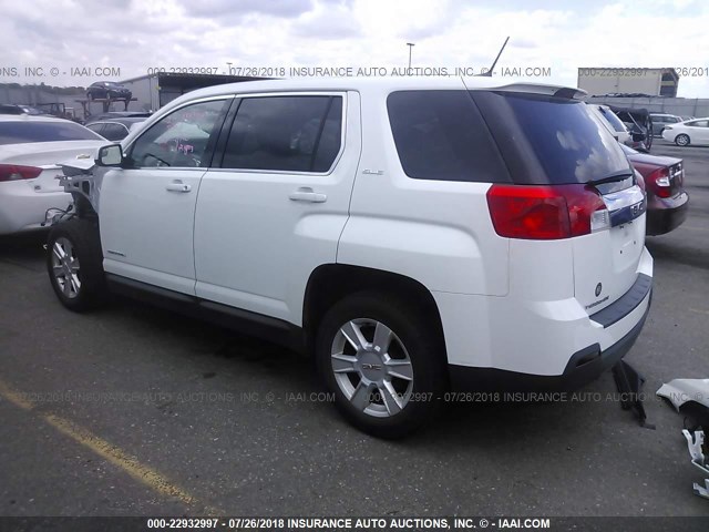 2GKALMEK8D6189737 - 2013 GMC TERRAIN SLE WHITE photo 3