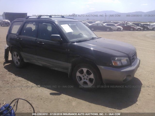 JF1SG65613H740950 - 2003 SUBARU FORESTER 2.5XS შავი ფოტო 1