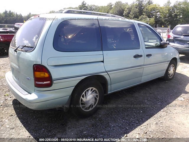 2FMDA5145TBB90213 - 1996 FORD WINDSTAR WAGON GREEN photo 4