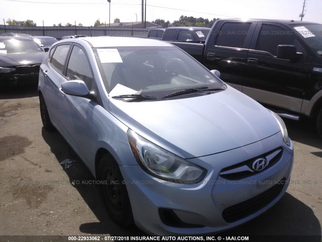 KMHCT5AE1DU101005 - 2013 HYUNDAI ACCENT GLS/GS BLUE photo 1