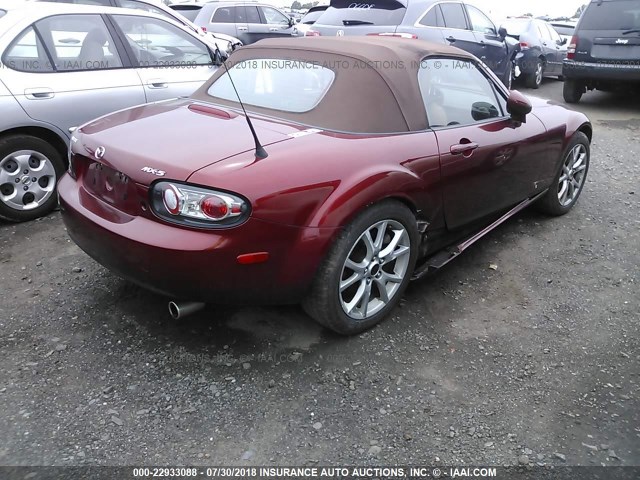 JM1NC25F660122327 - 2006 MAZDA MX-5 MIATA RED photo 4