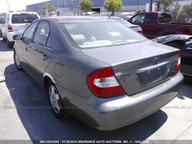 4T1BF32K73U563336 - 2003 TOYOTA CAMRY LE/XLE/SE Бежевый фото 3