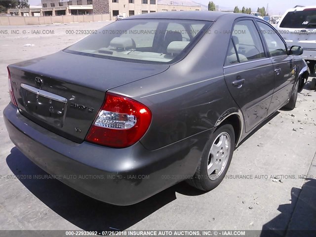 4T1BF32K73U563336 - 2003 TOYOTA CAMRY LE/XLE/SE Бежевый фото 4