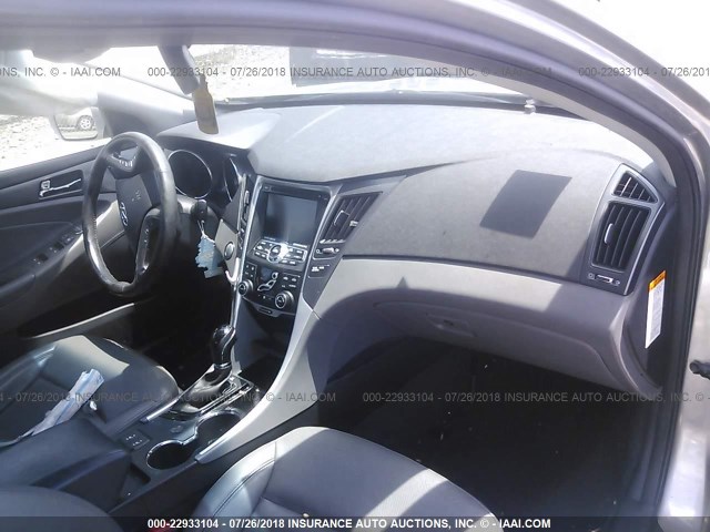 KMHEC4A42DA091855 - 2013 HYUNDAI SONATA HYBRID GRAY photo 5