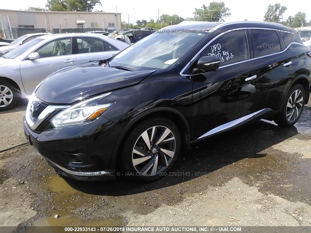 5N1AZ2MH2FN282414 - 2015 NISSAN MURANO S/SL/SV/PLATINUM BLACK photo 2