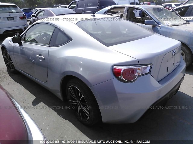 JF1ZNAA12D2730238 - 2013 TOYOTA SCION FR-S SILVER photo 3