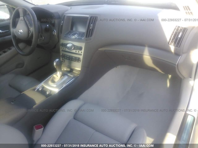 JN1CV6AP7BM505688 - 2011 INFINITI G37 SPORT SILVER photo 5