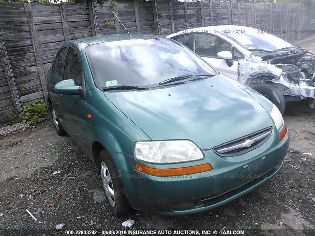 KL1TD52674B155159 - 2004 CHEVROLET AVEO GREEN photo 1