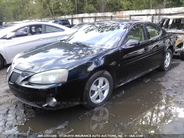 2G2WP552961158819 - 2006 PONTIAC GRAND PRIX BLACK photo 2