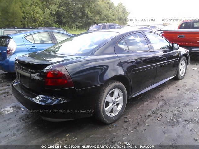 2G2WP552961158819 - 2006 PONTIAC GRAND PRIX BLACK photo 4