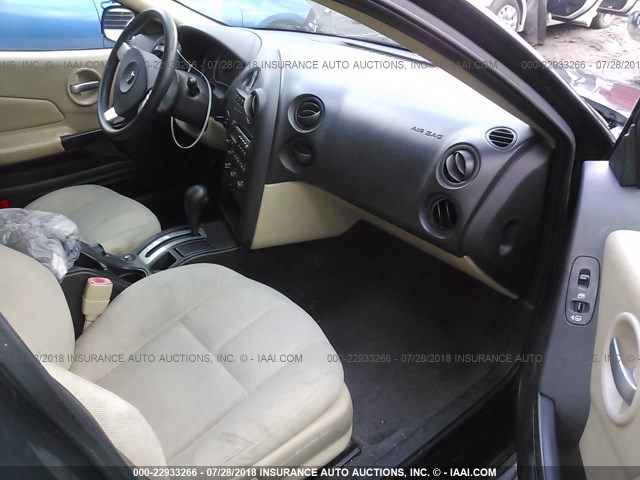2G2WP552961158819 - 2006 PONTIAC GRAND PRIX BLACK photo 5