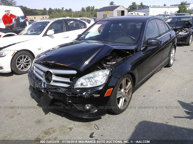 WDDGF8BB0AF444025 - 2010 MERCEDES-BENZ C 300 4MATIC BLACK photo 6