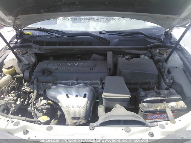 4T1BE46K77U505185 - 2007 TOYOTA CAMRY NEW GENERAT CE/LE/XLE/SE SILVER photo 10