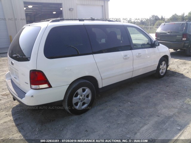 2FMZA57625BA78678 - 2005 FORD FREESTAR SES WHITE photo 4