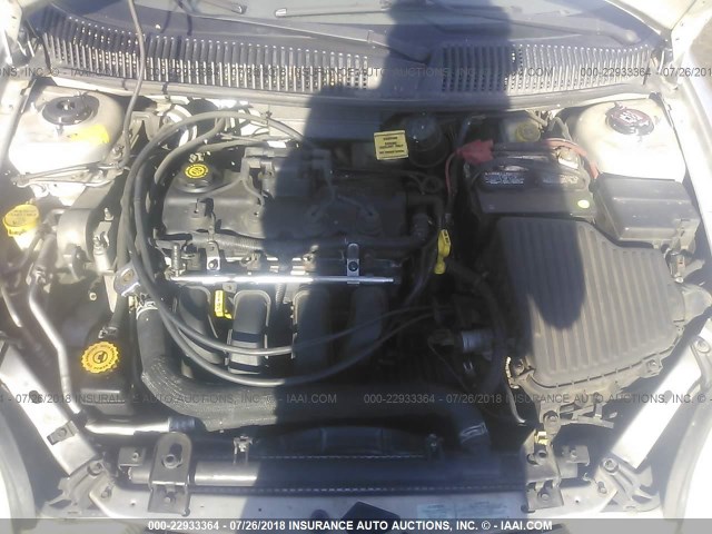 1B3ES46C71D226248 - 2001 DODGE NEON SE/ES SILVER photo 10