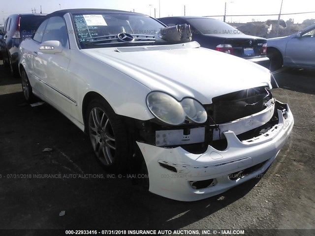 WDBTK56F79T105502 - 2009 MERCEDES-BENZ CLK 350 WHITE photo 1