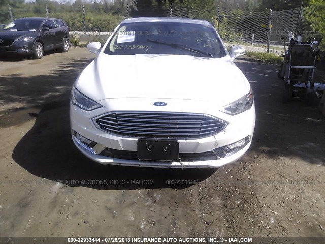 3FA6P0SU0JR123391 - 2018 FORD FUSION TITANIUM/PLATINUM PHEV WHITE photo 6