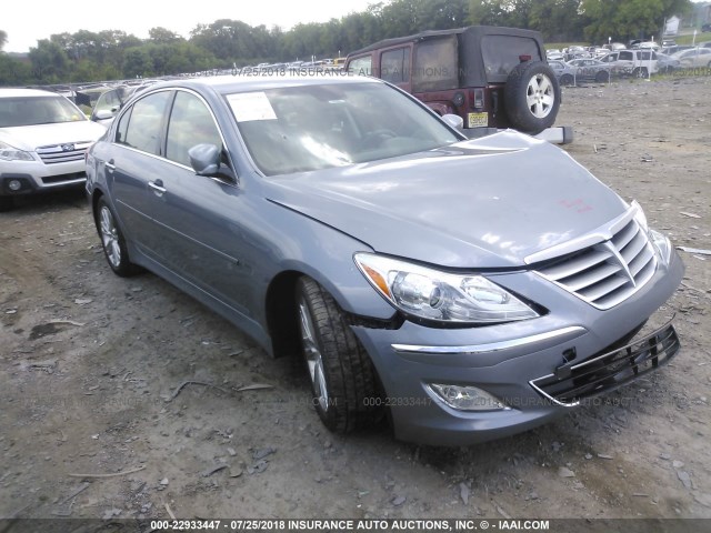 KMHGC4DD2EU264035 - 2014 HYUNDAI GENESIS 3.8L GRAY photo 1