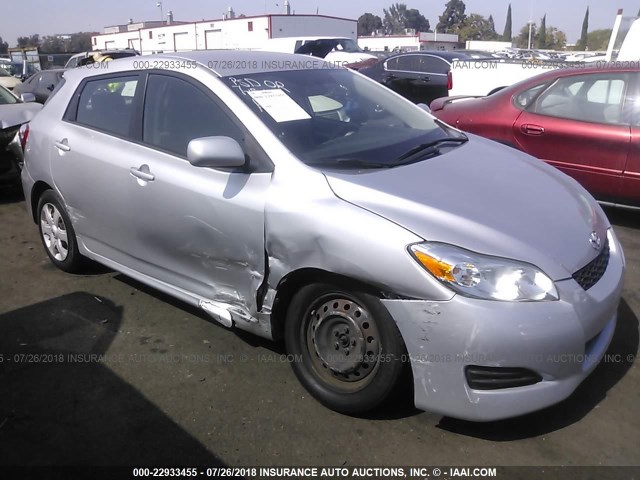 2T1KU40E79C015615 - 2009 TOYOTA COROLLA MATRIX  SILVER photo 1