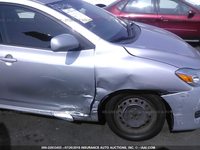 2T1KU40E79C015615 - 2009 TOYOTA COROLLA MATRIX  SILVER photo 6