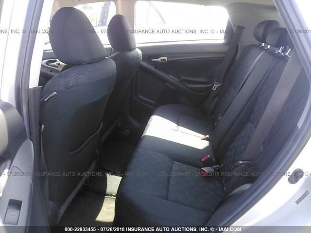 2T1KU40E79C015615 - 2009 TOYOTA COROLLA MATRIX  SILVER photo 8