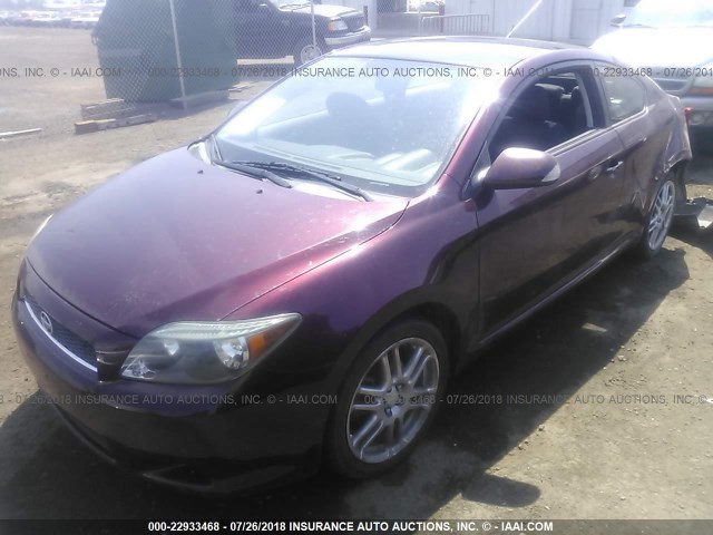 JTKDE177760141418 - 2006 TOYOTA SCION TC 勃艮第红 照片 2