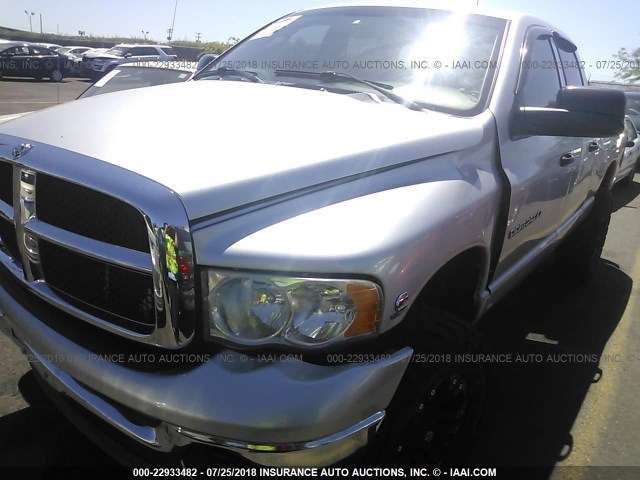 3D7KU28C14G221556 - 2004 DODGE RAM 2500 ST/SLT SILVER photo 2