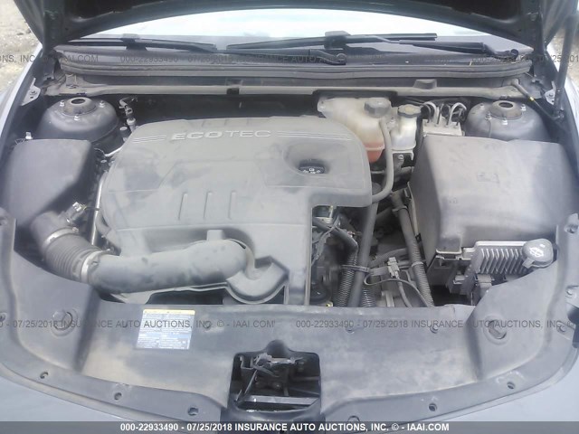 1G1ZG57B18F153690 - 2008 CHEVROLET MALIBU LS ნაცრისფერი ფოტო 10
