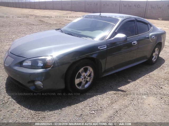 2G2WS522951147353 - 2005 PONTIAC GRAND PRIX GT GRAY photo 2