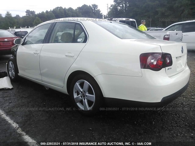 3VWRM71K08M169459 - 2008 VOLKSWAGEN JETTA SE/SEL WHITE photo 3