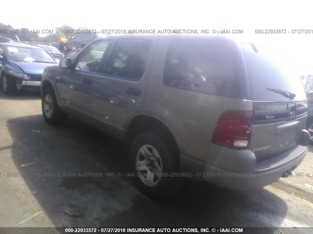 1FMZU72E22UC42678 - 2002 FORD EXPLORER XLS TAN photo 3