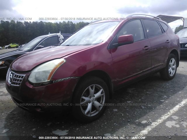 JN8AS58T48W024678 - 2008 NISSAN ROGUE S/SL RED photo 2