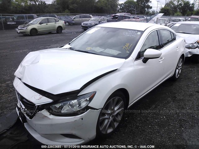 JM1GJ1V65E1116195 - 2014 MAZDA 6 TOURING WHITE photo 2