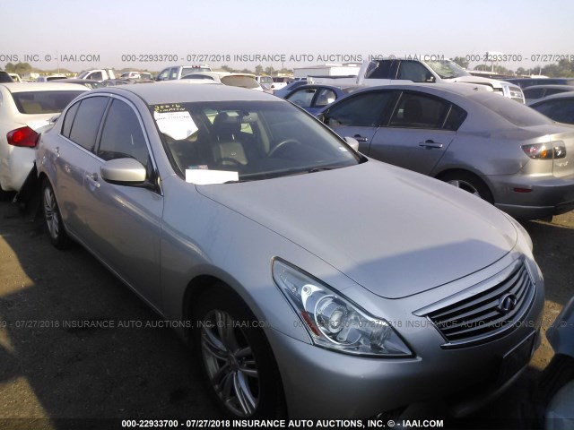 JN1CV6AP9DM304815 - 2013 INFINITI G37 JOURNEY/SPORT SILVER photo 1