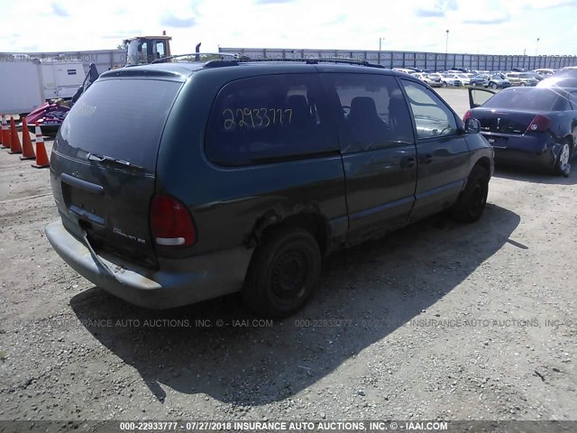 1B4GP44R0WB773152 - 1998 DODGE GRAND CARAVAN SE/SPORT GREEN photo 4